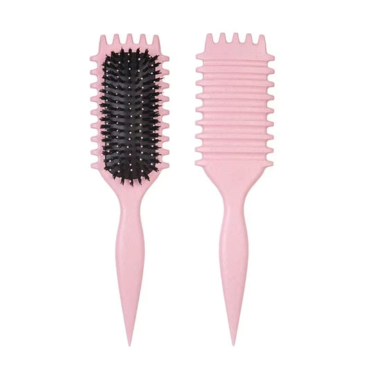 1/2Pcs Detangling Candy Brush Curly Hair Scalp Massage Hair Comb with Cleaning Claw Natural Bristles Define Hair Styling Tools