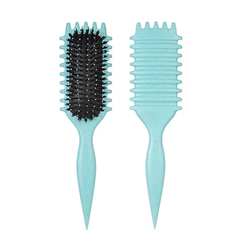 1/2Pcs Detangling Candy Brush Curly Hair Scalp Massage Hair Comb with Cleaning Claw Natural Bristles Define Hair Styling Tools