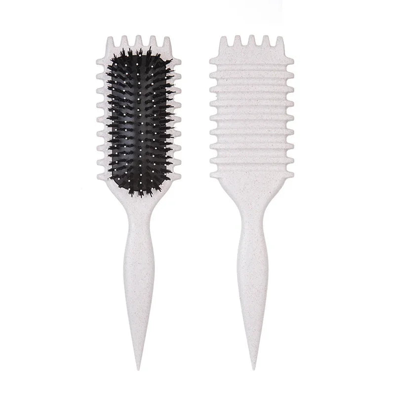 1/2Pcs Detangling Candy Brush Curly Hair Scalp Massage Hair Comb with Cleaning Claw Natural Bristles Define Hair Styling Tools